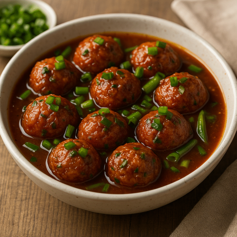 Veg Manchurian tossed in Indo-Chinese sauce